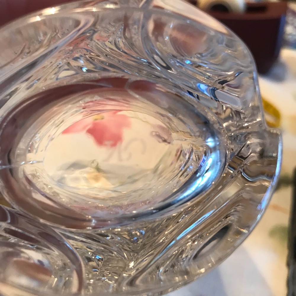 MIKASA SIGNED CRYSTAL VASE 1980s - Picture 6 of 13